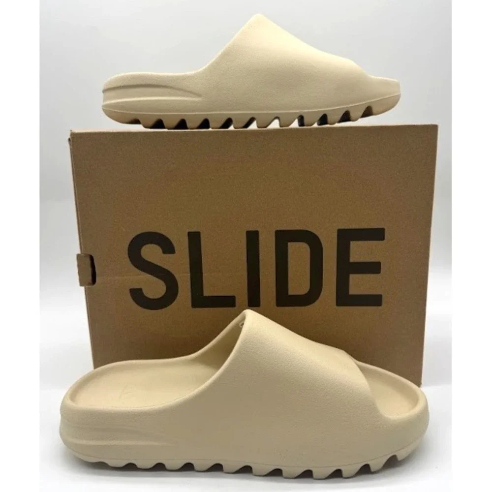 adidas Yeezy Slide Bone FZ5897 US 8 Cream Beige Slides OG Box Authentic